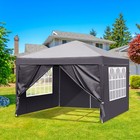 10  X 10  Ez Pop Up Gazebo Canopy Tent Camping Beach With 4 Removable Walls Bag