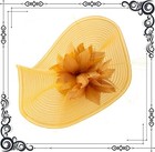 Dressfan Kentucky Derby Fascinator Hats For Women Vintage Church Yellow 