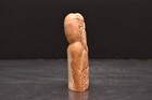 Native Inuit Figure Fossilized Buffalo Bone Carved Eskimo Northwest Coast Vtg