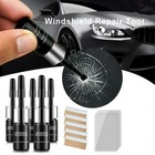 Windshield Repair Kit 5-piece With Fluid For Car Glass Cracks