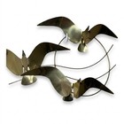 Vintage Curtis Jere Brass Birds In Flight Wall Art Sculpture Seagulls Mcm 1985