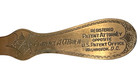 Vintage Brass Letter Opener Advertising 8  Clarence A  O brien Patent Attorney