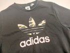 Xl Adidas Originals Girl s Leopard Crew Terry Fleece Sweatshirt Black Small 