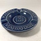 Macholl Munchen Ashtray Weinbrand Likore Vtg Beer German Sahm-merkelbach Blue