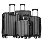 16 20 24 28  Trolley Case 4-piece Set Hardside Spinner Luggage Bag Set W tsa