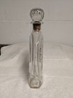 Vintage Schenley Whiskey Embossed Glass Decanter   Bottle