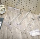 100 Pack 8  Black Metal Pegboard Hooks With Label Holders For Garage   Retail