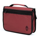 Burgundy Canvas Bible Cover  large   Fits Bibles Up To 9 75  X 7  X 1 5 