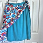 Vintage Union Made Maggie Sweet Red White Blue Nautical Star Beachy Skirt Medium
