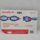Speedo Adult Hydrofusion Pro Swim Goggles Blue - Antifog Lenses - Uv Protection