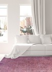 Traditional Violet Hand-knotted Area Rug 4 11  X 8 6  Oriental Carpet