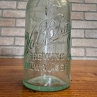 Pre-pro Val Blatz Brewing Company Milwaukee Vintage Aqua Blue Beer Bottle