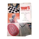 Vintage 40s 50s Crochet  Books Lot Of 5  Rugs  Home Decor  Hats  Bags  Pillows