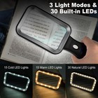 10x Magnifying Glass With Light And Case  Rechargeable Black   Sliver 