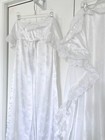 Handmade Christening Dress Set Baby Baptism Gown White Lace W Wrap Heirloom
