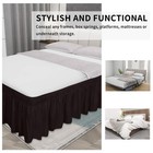 Easy-going Bed Skirt For Queen Or King Size Bed  14 Inch Tailored Drop  Fitte   