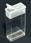 100pcs Clear Plastic Flip Top Bead Storage Containers 7 16 X 1 X 1 875 New used