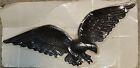 Nip Eagle Wall Plaque 24   vintage Whitehall 1973 Black Paint Cast Aluminum