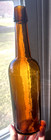 Nice Amber Cylinder Whiskey Bottle Dyottville Glass Works 1870 s Era Clean L  k