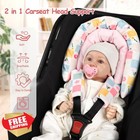 Swesen Infant Car Seat Head Support Floral Reversible Cushion