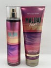 New Bath   Body Works Malibu Heat Full Size Set Body Cream Fine Fragrance Mist
