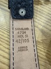 Safariland Duty Belt Mdl 87 Black Leather Silver Brass Buckle - Size 36