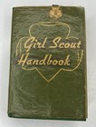 Girl Scout Handbook Vintage 8th Impression 1950 Green Hardcover   Eagle Bookmark