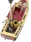 Jaws Orca Wooden Ship Model Shark Fishing Boat Pre-assembled Antique Finish Sail