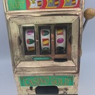 Vintage Waco Casino Gold Toy Slot Machine Bank Parts Or Repair Only