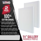 30  X 48  Gallery Depth 1-1 2  Profile Stretched Canvas 2-pack - Gesso Primed