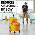 Rubbermaid Commercial Products Wavebrake 35 Qt  Plastic Mop Bucket With Wringer
