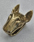 English Bull Terrier Door Knocker Solid Brass Ultra Rare Item 
