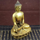 Large Tibet Tibetan Brass Medicine Buddha Statue Decor Crafts 8  Copper Statue