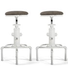 Antique Vintage Industrial Bar Stool Pu Leather Water Pipe Fire Hydrant Design