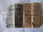 Antique vintage The  domestic  Sewing Machine Instructions New York