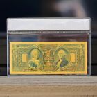 100mg 24k Gold 1896  1 Dollar Bill Silver Certificate Large Banknote With White