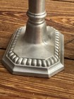 Pair Of Vintage Pewter By Poole 7 5    Brushed Silver Tone Candlesticks -  2233