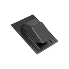 Lambro Black Plastic Roof Cap Vent - Damper - 4    Snap-in Collar - Screen