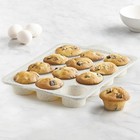 Trudeau Silicone 12 Count Muffin Pan  Multicolor Confetti  Dishwasher Safe