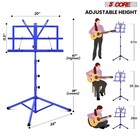 5 Core Sheet Music Stand Adjustable Book Stands Foldable Portable Holder Tripod