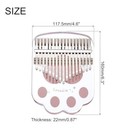  17 Keys Thumb Piano transparent Cat Paw Portable Finger Piano With Carry Box 