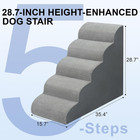 Dog Stairs For High Beds 28 7    H  5 Step Pet Ramp For Large Dogs