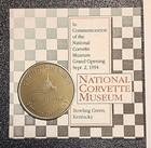 Vintage 1994 National Corvette Museum Grand Opening Coin And Agenda