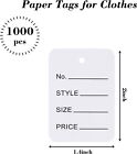 500 Or 1000pcs Price Tags  White Clothing Tags For Retail  Small Kraft Paper Tag