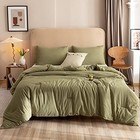  Oversized King Comforter Super King Plus Comforter 128 x120  Olive Green