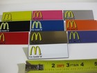 Mcdonald s      i m Lovi n It     Name Badge Rainbow Lot Of  10  Diff  Colors
