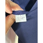 Women s Navy Blue Long Sleeve Jumpsuit Keyhole Back Elastic Waist Wide Leg L