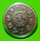 2018 Mexico 2 Onza Libertad Antique Finished By  private Mint  Silver Plata Pura