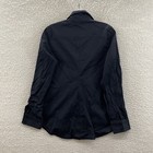 Y2k Vintage Bebe Top Button Up Blouse Small Black Collared Corpcore Office