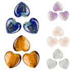 1 5 10 Pcs Natural Quartz Heart Shaped Crystal Carve Love Healing Gemstone Usa